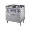 Cucina GAS 4 Fuochi con Forno sr700 INOX BIM